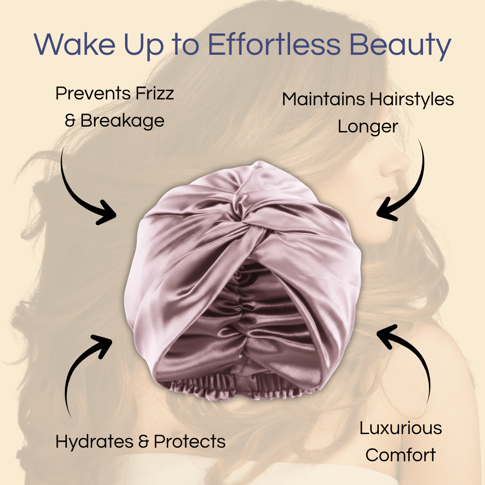 SILUNE™ 100% Mulberry Silk Classic Hair Bonnet