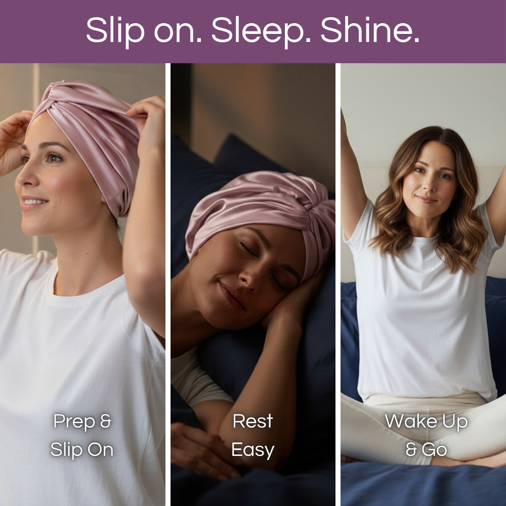 SILUNE™ 100% Mulberry Silk Classic Hair Bonnet