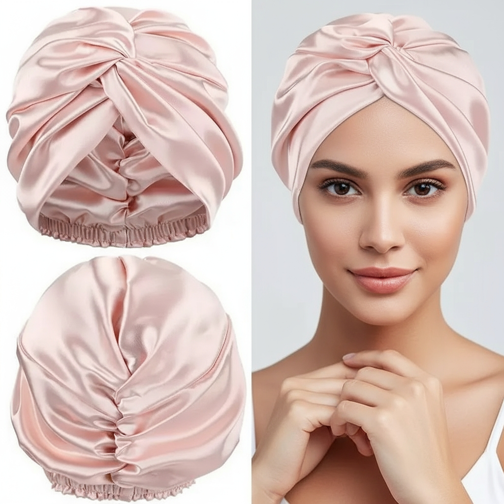 SILUNE™ 100% Mulberry Silk Classic Hair Bonnet