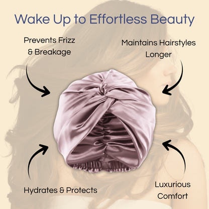 SILUNE™ 100% Mulberry Silk Classic Hair Bonnet
