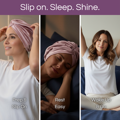 SILUNE™ 100% Mulberry Silk Classic Hair Bonnet